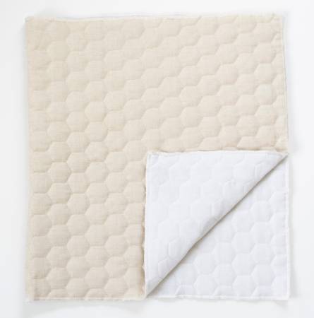 Kimberbell Quilted Pillow Cover Blank 19in x 19in Oat Linen, Hexagon Q –  whistlebear-quilts