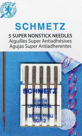 Schmetz Super Nonstick Needle 5ct, Size 80/12 # 4502