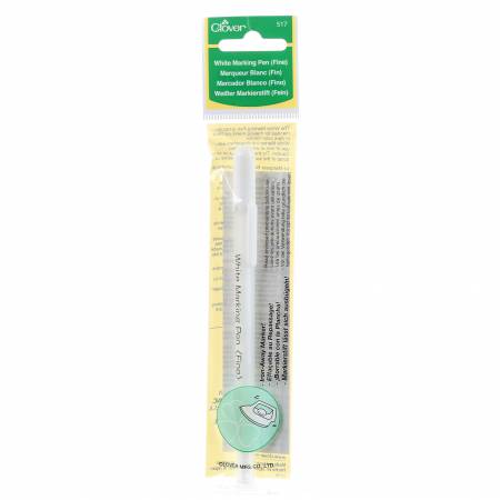 Clover Water Soluble Marker - White 517CV