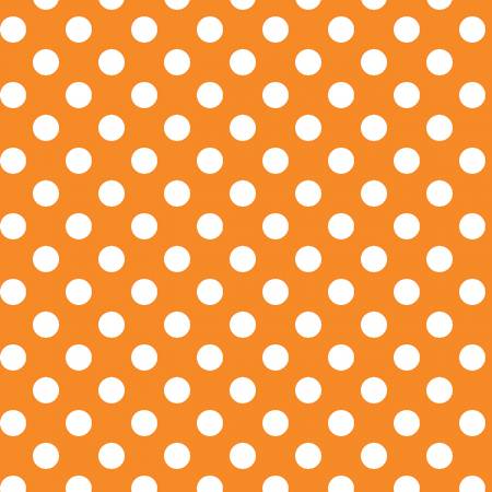 Kimberbell Orange Dots Fabric MAS8216-O