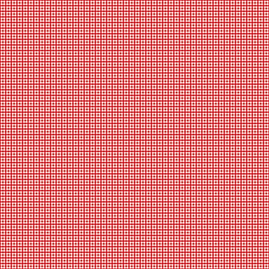 Lori Holt Bee Plaids Harvest Barn Red Fabric C12025-BARNRED