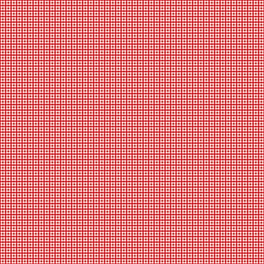 Lori Holt Bee Plaids Harvest Barn Red Fabric C12025-BARNRED