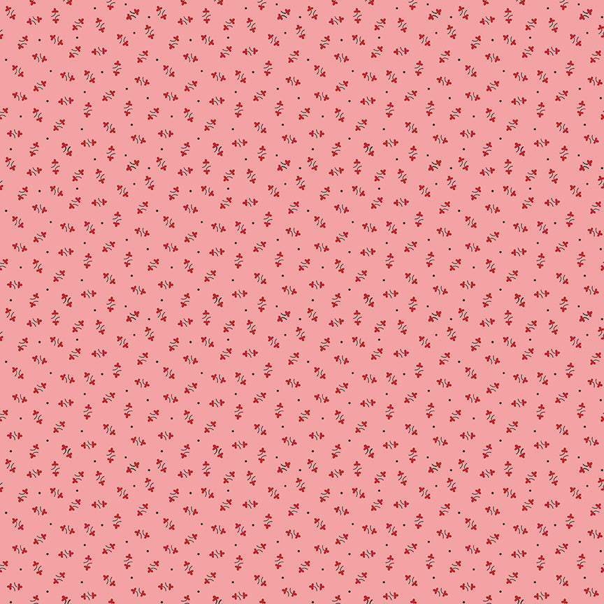 Lori Holt Autumn Coral Fabric C14655-CORAL