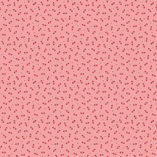 Lori Holt Autumn Coral Fabric C14655-CORAL