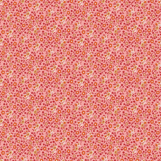 Lori Holt Autumn Coral Fabric C14656-CORAL