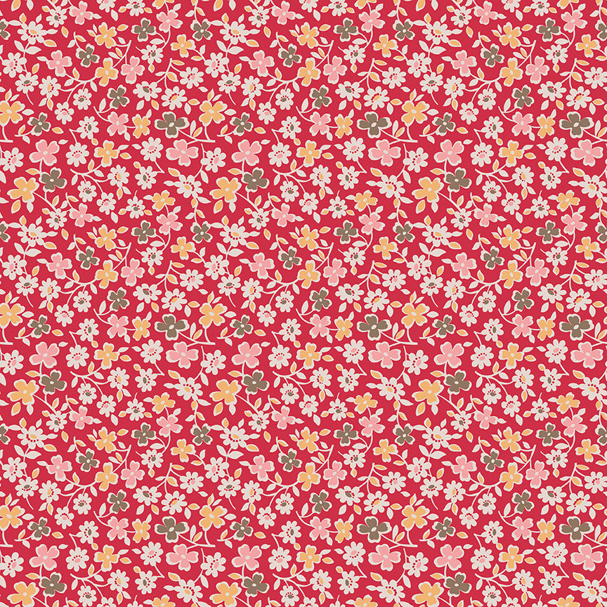 Lori Holt Autumn Riley Red Fabric C14659-RILEY RED