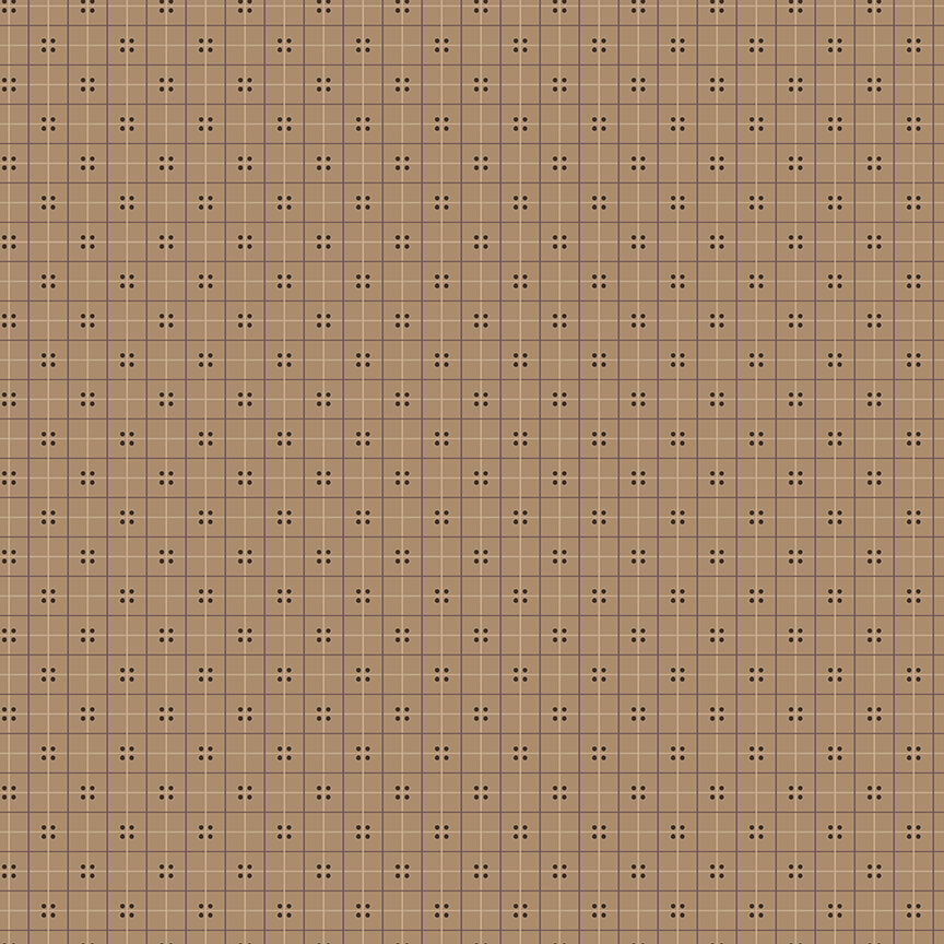 Lori Holt Autumn Brown Sugar Fabric C14661-BROWNSUGAR