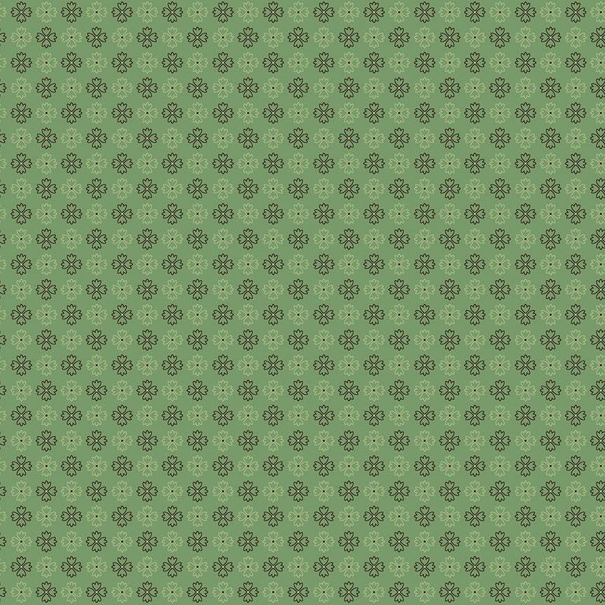 Lori Holt Autumn Basil Fabric C14668-BASIL