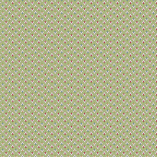 Lori Holt Home Town Holiday Fabric C14904-LETTUCE