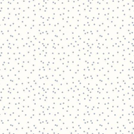 Lori Holt Bee Backgrounds Circle Blue Fabric C6384R-BLUE