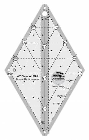 Creative Grids 60 Degree Mini Diamond Ruler