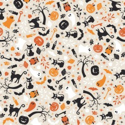 Kimberbell Pumpkins & Potions fabric MAS10571-E