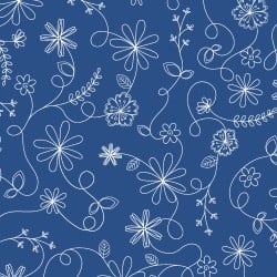 Kimberbell Basics Swirl Floral Fabric MAS8261-B