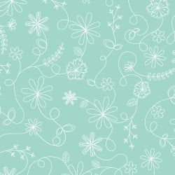 Kimberbell Basics Swirl Floral Fabric MAS8261-Q