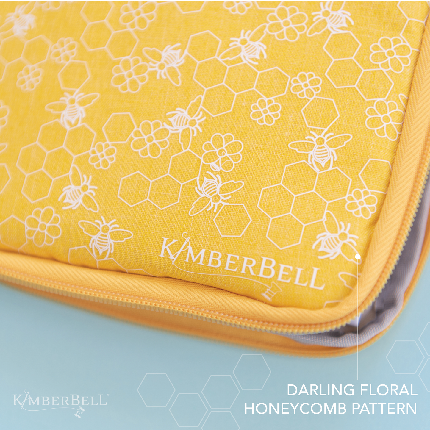 Kimberbell USB Case, Yellow Honeycomb