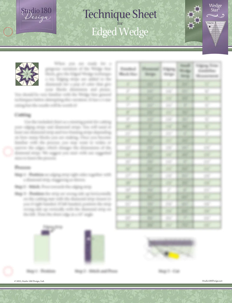 Studio 180 Edged Wedge Technique Sheet